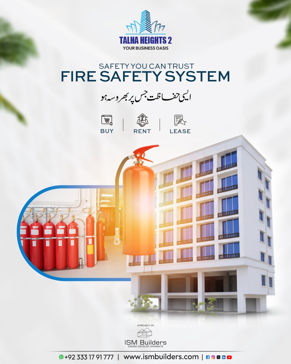 ISMBuilders's tweet image. Talha Heights II – Your Gateway to Growth
Saidpur Road, Haidri Chowk ki prime location par situated yeh project businesses ko deta hai premium commercial address.
📞 +92-333-1791777
📌 maps.app.goo.gl/bT3CDUQdmuNLgf…
🌐 ismbuilders.com
#FireFightingSystem   #TalhaHeights2