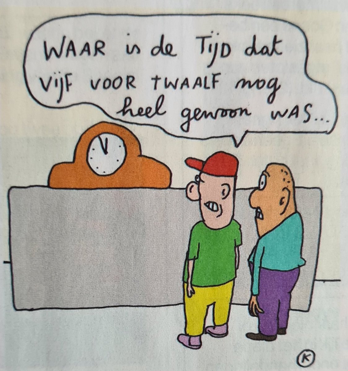 Ja, waar is de tijd? 🙂
Schitterende #cartoon van #Kamagurka <a href="/LucZeebroek/">Kamagurka</a> voor <a href="/Humo/">humo</a>.