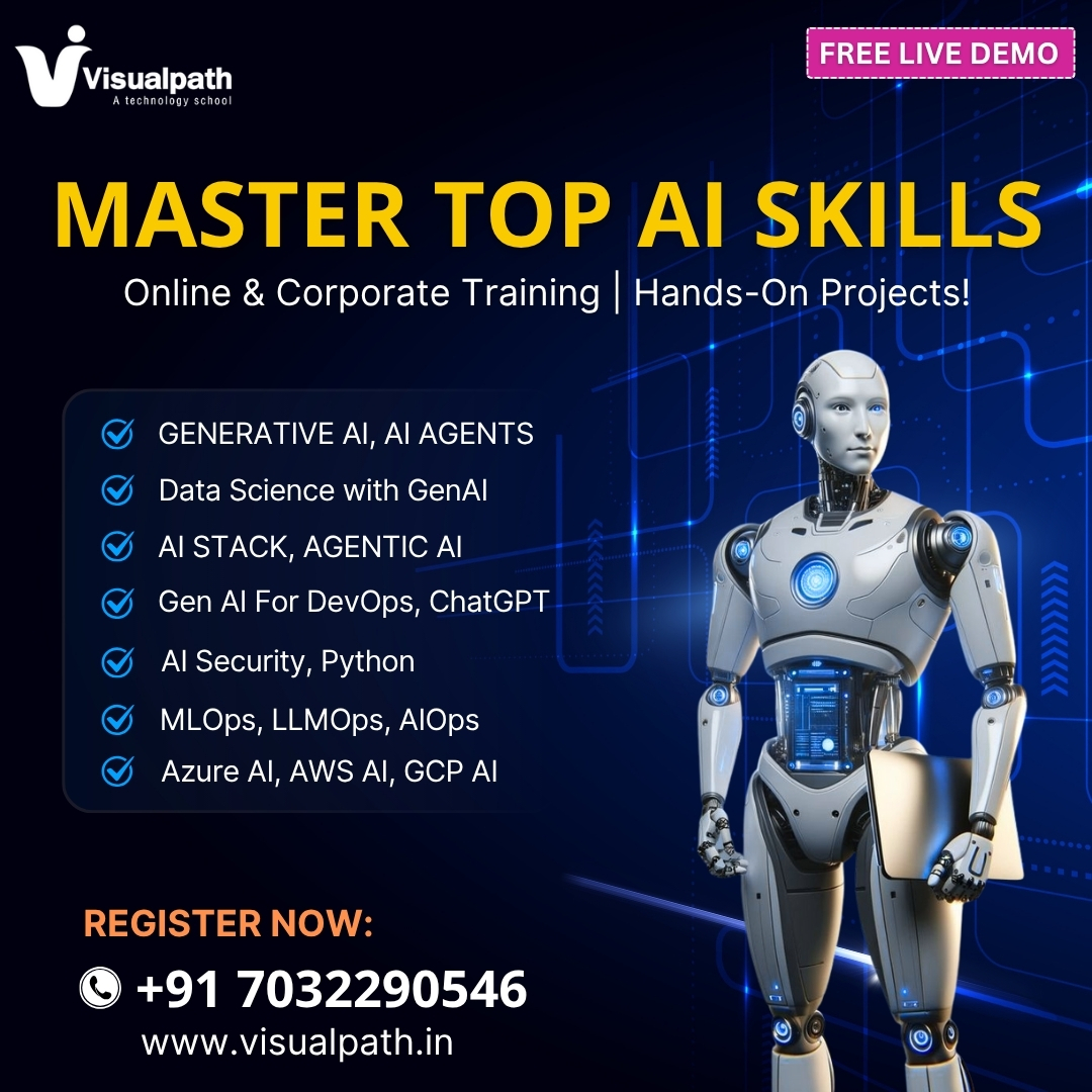 VisualpathPro's tweet image. 🤖 Master Top AI Skills with Real-Time Hands-On Projects!
Step into the future with Visualpath’s AI Training Programs.
Free live demo sessions available
📞 Call/WhatsApp: +91 7032290546
🌐 Visit: visualpath.in
#AITraining #AICourse #GenerativeAI #AgenticAI #MLOps #NEW