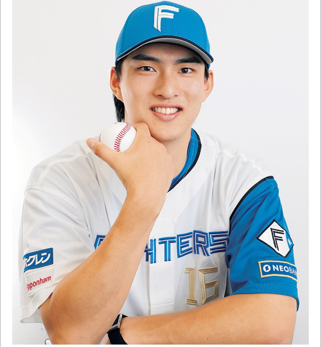 日ハムの達孝太投手、イケメンだね。