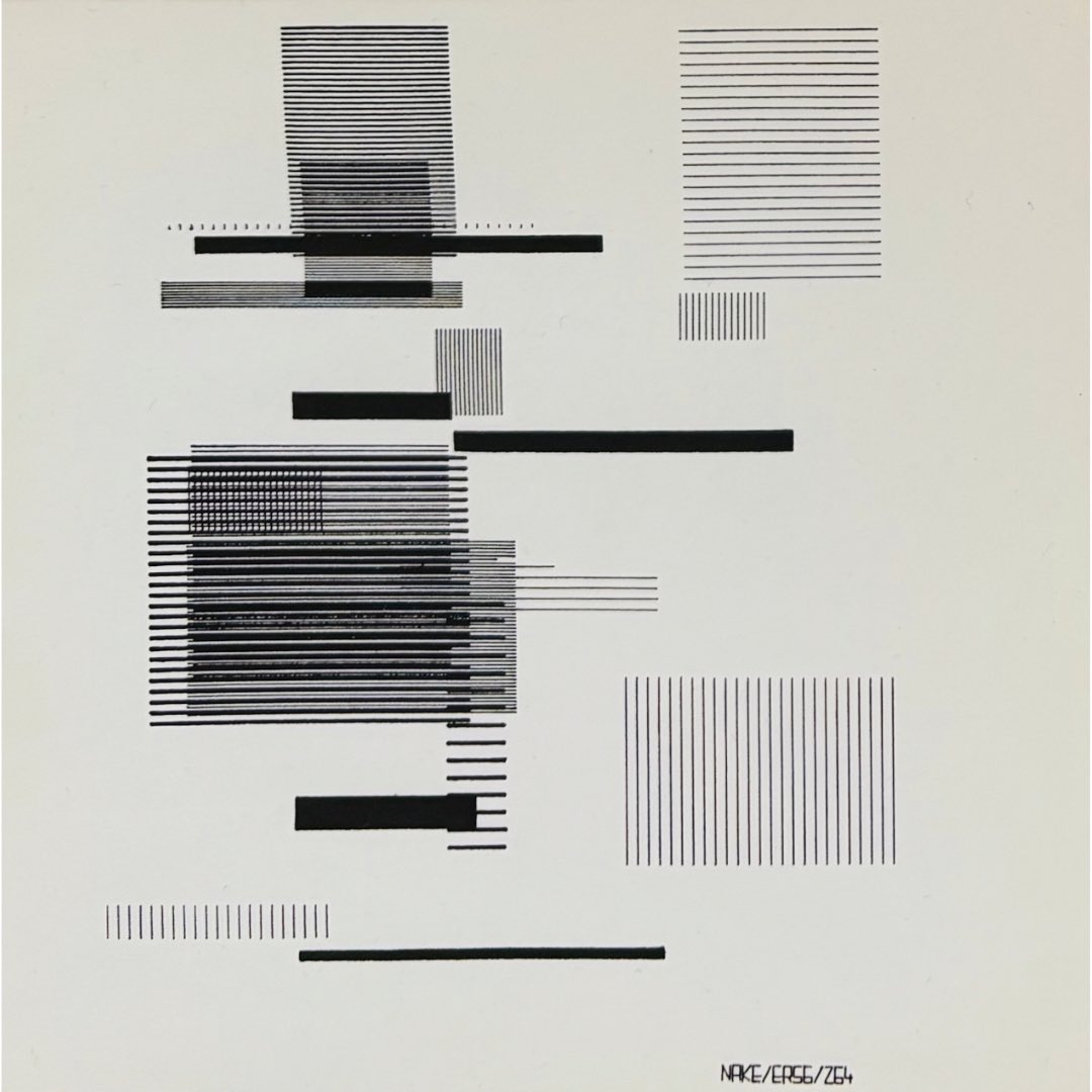 DAMDigitalArt's tweet image. Join our exhibition tour with galerist Wolf Lieser on Sat, Oct 18 — 2 pm (German) · 3 pm (English). Frieder Nake + Georg Nees: 1965 THE BEGINNING at DAM Projects, Berlin. Free admission, RSVP: office@dam.org #FriederNake #GeorgNees #DAMProjects