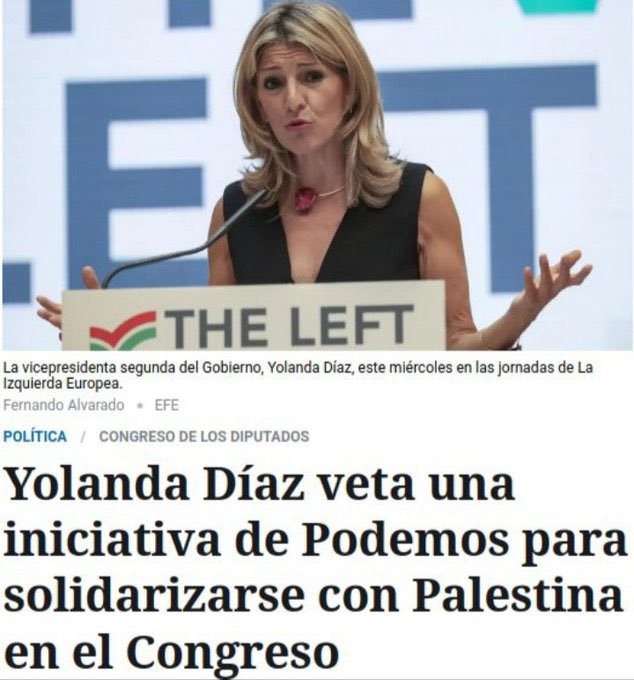 Yolanda Díaz hace 2 años cuando aún no sabía si el tema de Palestina podía darle votos o no

Sumar = oportunismo