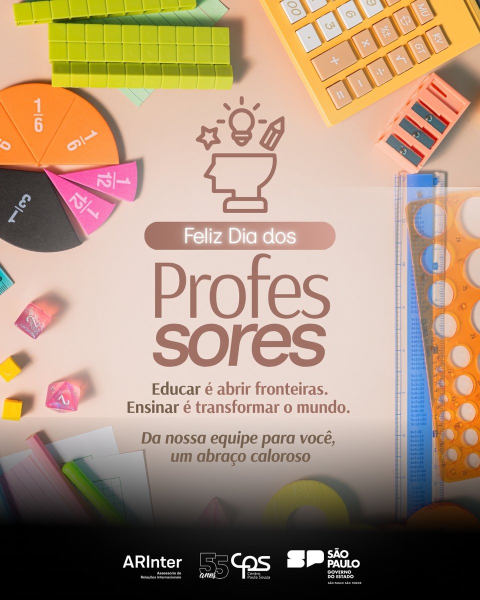 arintercps's tweet image. 🎓🌍 Feliz Dia dos Professores!

✨ A ARInter deseja que este dia inspire ainda mais força e sentido para a jornada docente — e que continuemos juntos a projetar um Centro Paula Souza cada vez mais conectado com o mundo.

@arintercps #arintercps