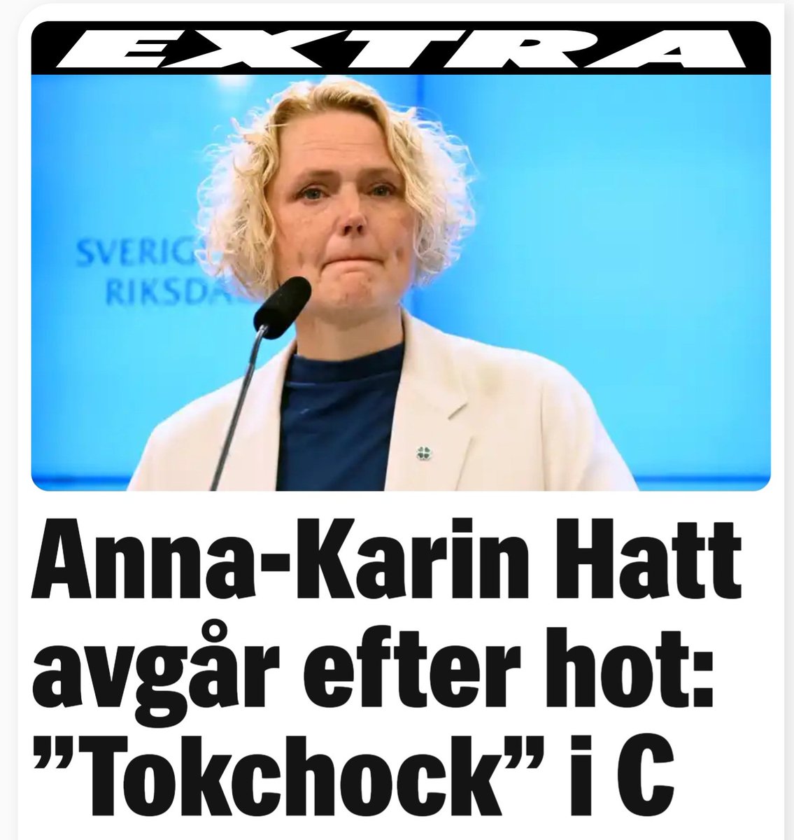 Detta är på tok galet för demokratin att parti-ledare avgår efter hot. Vårt samhälle är på väg åt helt fel håll och vi låter det ske.
#svpolitik #svpol
