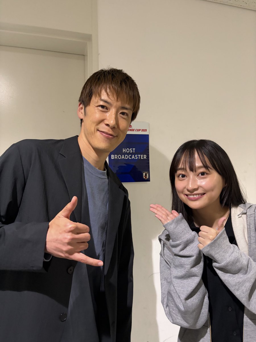 サッカーマニアの２人⚽️
今度、サッカーについて熱く語りましょうと話しました。
#影山優佳さん