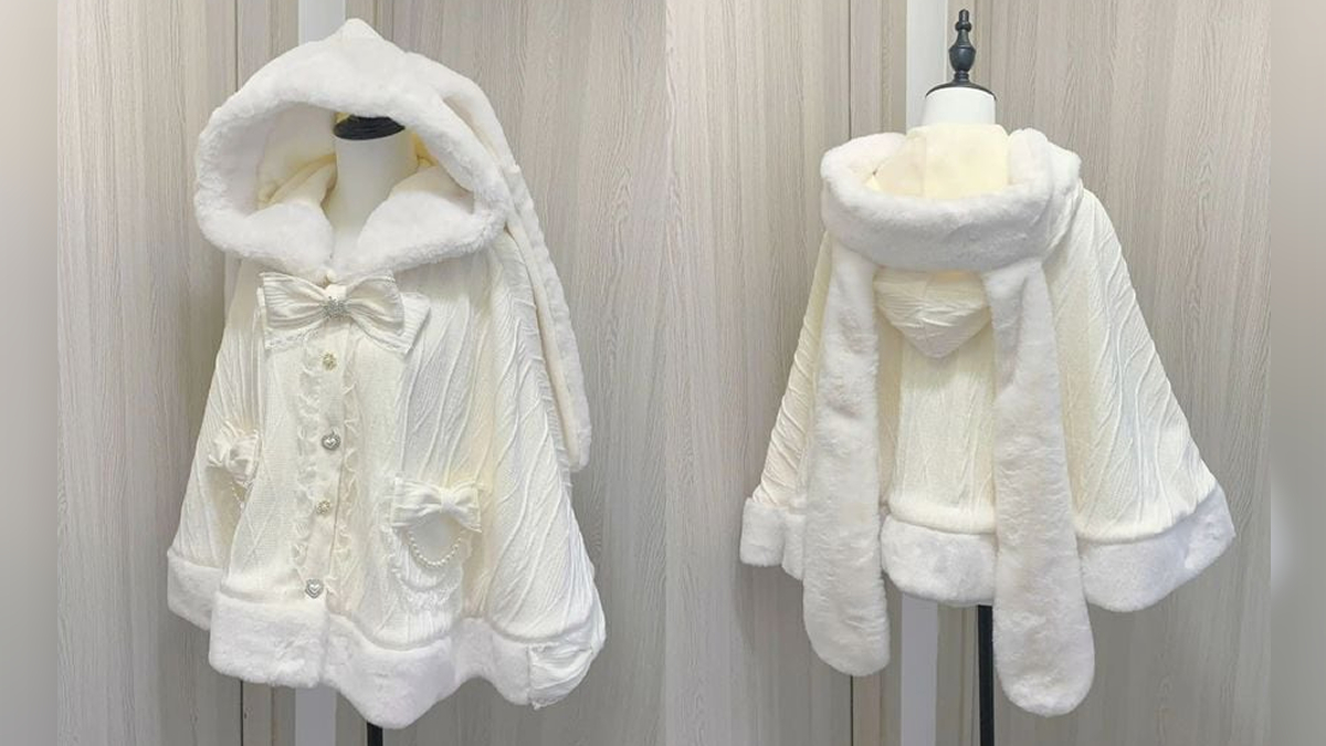 地雷系うさみみケープコート♡