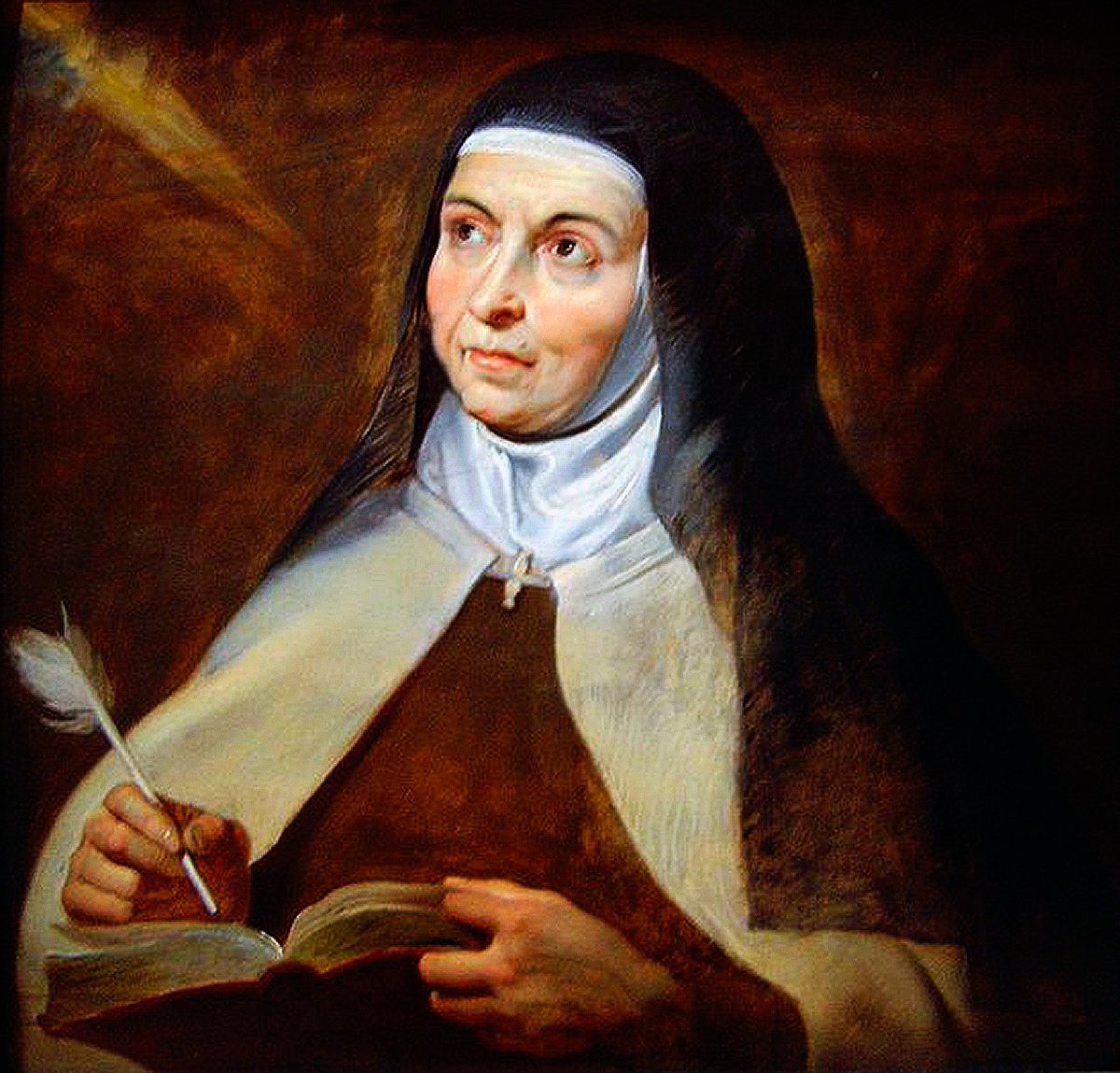 En la memoria de Santa Teresa de Jesús: "Si en medio de las adversidades persevera el corazón con serenidad, con gozo y con paz, esto es amor."