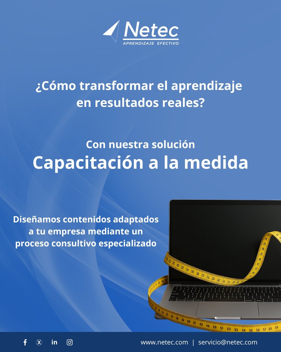netec's tweet image. 📚 Capacitación a la medida para potenciar el aprendizaje efectivo.🎯
Conoce más ➡️ hubs.la/Q03Nxbss0
Diseñamos contenidos personalizados mediante un proceso consultivo, integrando métodos de aprendizaje activo que aseguran una transferencia efectiva.
#NetecConecta