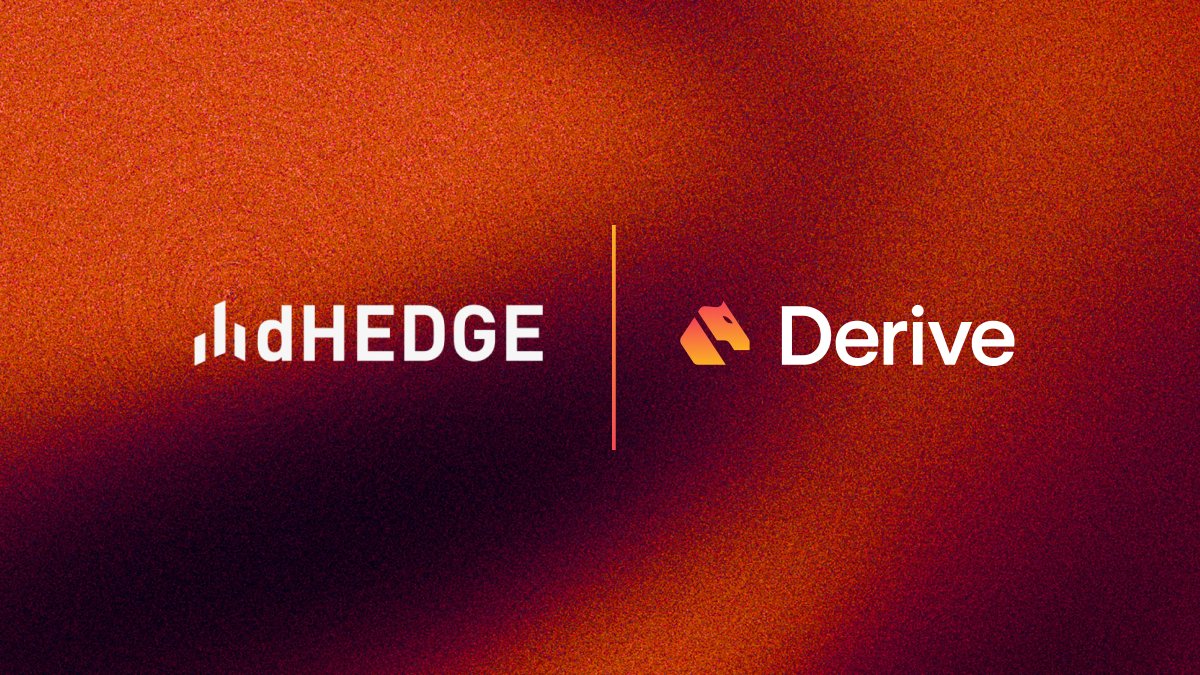 dHEDGE is now executing options trades on Derive.

As their name suggests, <a href="/dHedgeOrg/">dHEDGE</a> is doing decentralized asset management; hedging their DAO treasury via Safe and keeping full custody onchain.

This is the beginning of a broader trend: asset managers running strategies fully