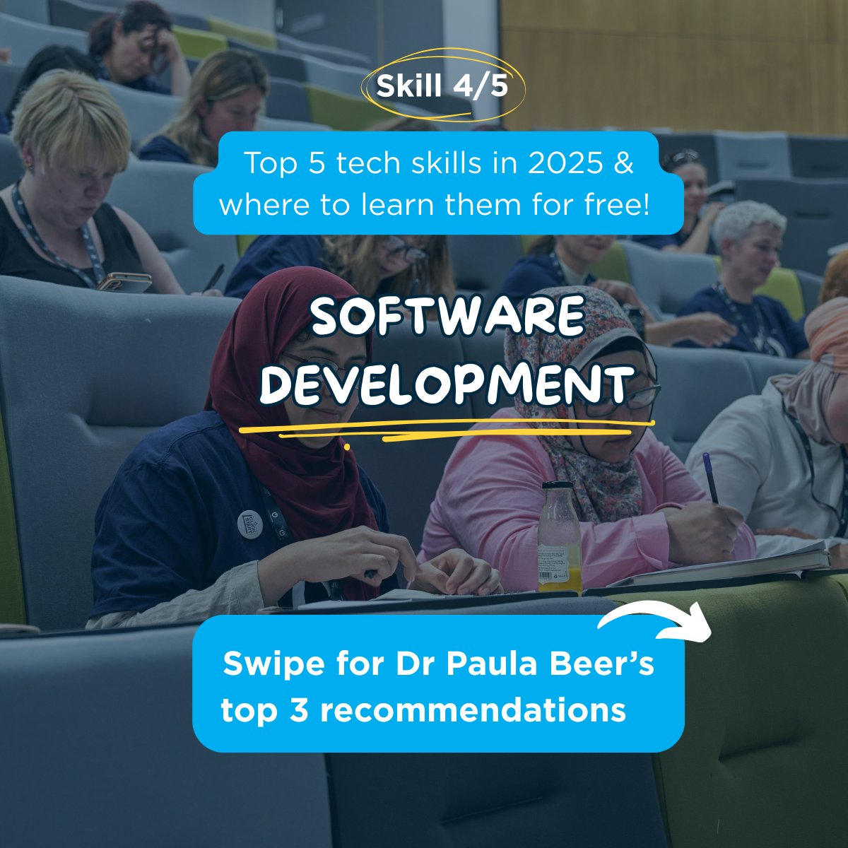 TechUPWomen's tweet image. Thinking about building apps or websites but feeling stuck on step one? 😰
Dr Paula Beer shares the best free resources to get you started from interactive platforms to full-stack developer pathways.
Check out the full blog: techup.ac.uk/news-and-event…
#TechSkills #TechBlog