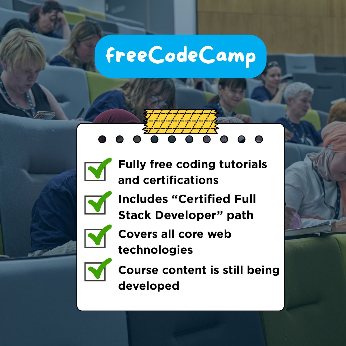 TechUPWomen's tweet image. Thinking about building apps or websites but feeling stuck on step one? 😰
Dr Paula Beer shares the best free resources to get you started from interactive platforms to full-stack developer pathways.
Check out the full blog: techup.ac.uk/news-and-event…
#TechSkills #TechBlog