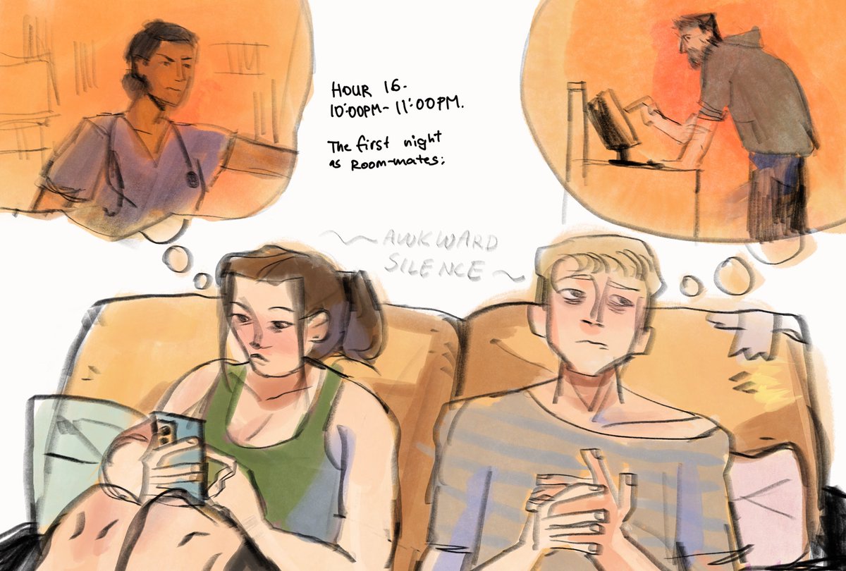kellyplant_'s tweet image. Santos, Whitaker and their slightly inappropriate workplace crushes #thepitt #thepittfanart