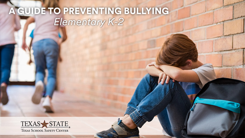 Build positive school climates by helping students understand what bullying is and how to report an incident with our Guide to Preventing Bullying Video Series. Access videos for grades K-2, 3-5, 6-12 &amp; parents: txssc.txstate.edu/videos. 

#BullyingPreventionMonth #SchoolSafety