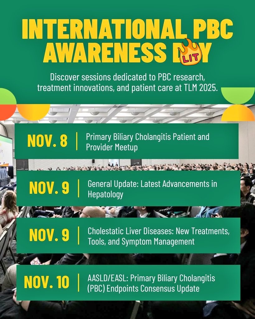 FriendsofPBC's tweet image. Don't miss @LmarieAsad, Founding Board Member and President of the Friends of the PBC Foundation, NFP at #TLM25 hosted by @AASLDtweets
w/ @BonderAlan moderated by @PBCRobert, CEO of the @PBCFoundation
aasld.org/the-liver-meet… @AASLDtweets #Liverhealth
#PrimaryBiliaryCholangitis