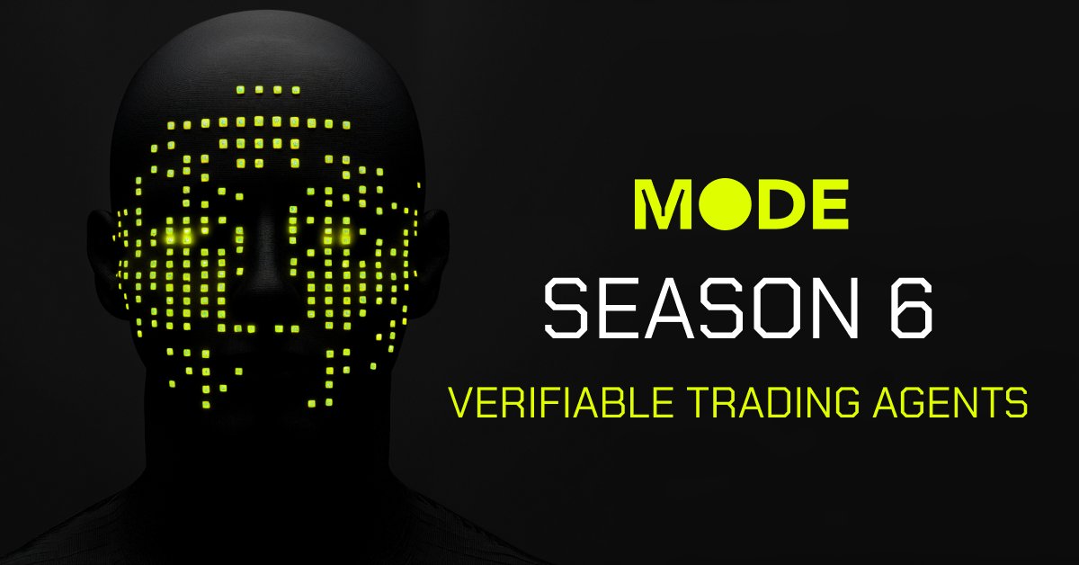 Season 6: Verifiable AI Trading Agents

Mode is building the next layer of autonomous execution, where traders define intent 

and AI Trading agents execute with precision, speed and on-chain transparency 🧵👇