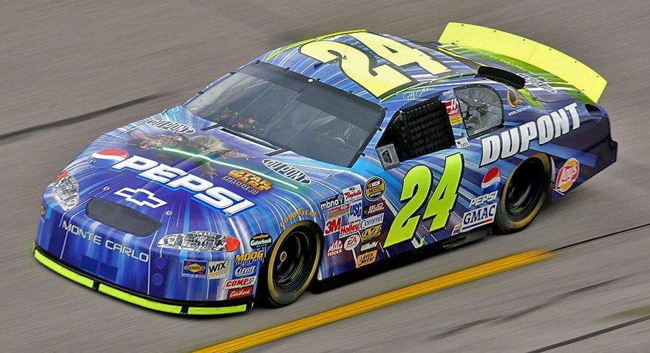 RavensBrent's tweet photo. Jeff Gordon drove this Pepsi/Star Wars: Episode III – Revenge of the Sith Chevrolet on May 1, 2005, for the Aaron's 499 at Talladega Superspeedway.

#Aarons499 #NASCAR #Team24 #24Ever https://t.co/FAsZG7zCSL