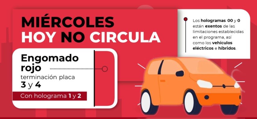 ⚠️ El Hoy No Circula 🚫 🚘🚛🚙🚗🚕