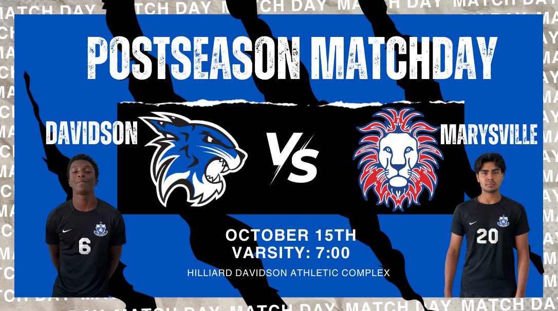 District semi final at home vs Marysville 7:00 PM. Come out and support the cats!