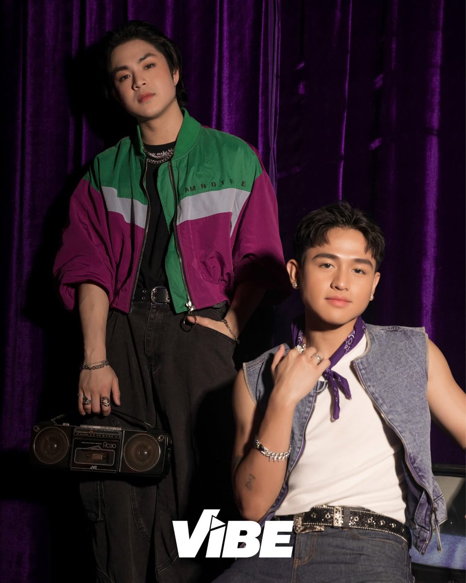 vxonofficial's tweet image. Two words, vhie: Vibe visuals. 💜
c13 and Sam from VXON ate this shoot up, no leftovers. 😎📸

#VibePH #MainVibe #VXON
#VXON_C13 #VXON_SAM