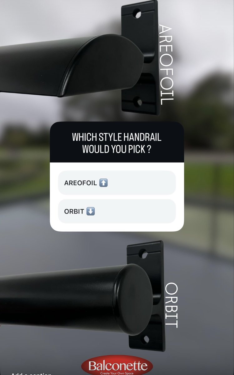 Which style handrail would you pick ?