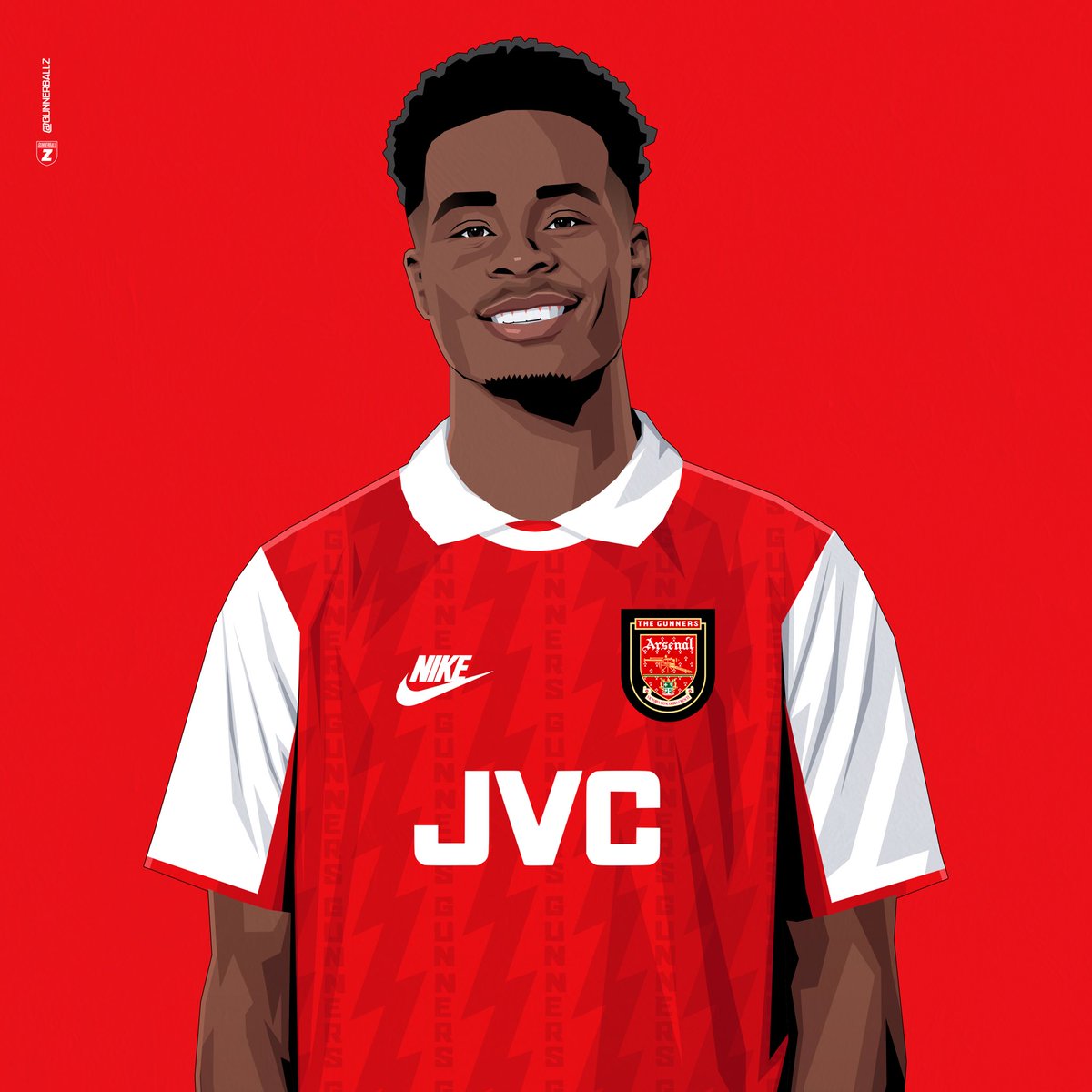 GunnerBallZ's tweet image. Bukayo Saka X Arsenal 1994-1996 💫

#arsenal #saka