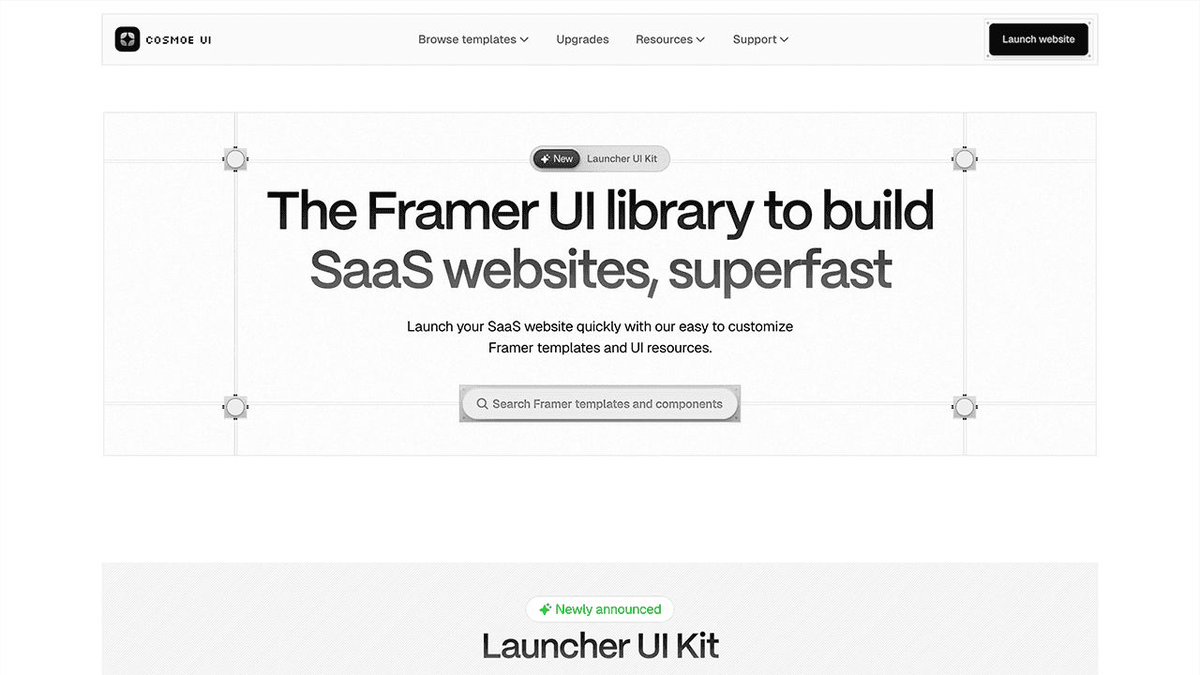 getframeplate's tweet image. 🎨 @cosmoeui UI kit for @framer
The ultimate Framer UI kit to build SaaS websites really fast
Start designing faster!
👉 frameplate.co/resources/cosm…