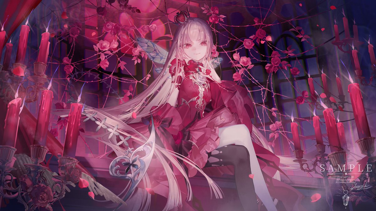 「花狩くれはさん( 「禁じられた遊び」カバーMVイラストを担当させていただきました」|炬ﾖﾂｷﾞのイラスト