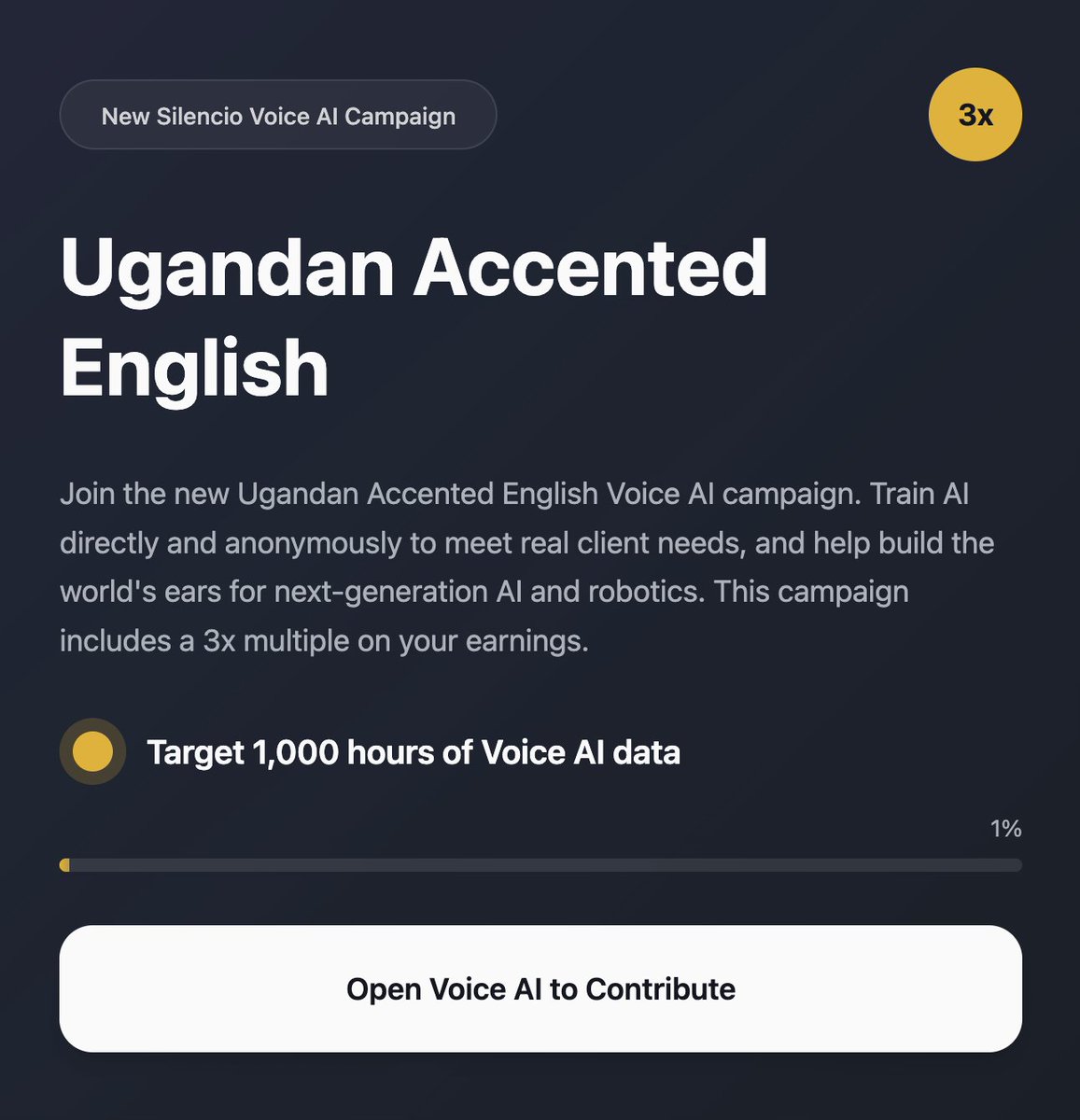 Silencio | Voice Data for AI tweet media