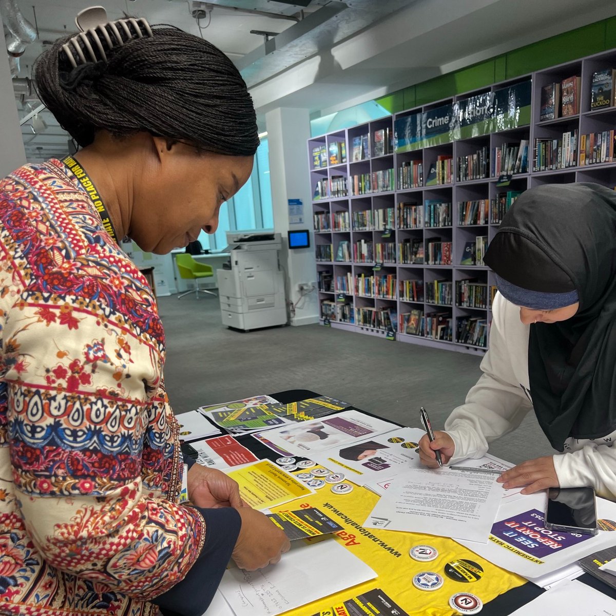 Tower Hamlets Council (@towerhamletsnow) on Twitter photo The Hate Crime Team visited Watney Market Ideas Store for #NationalHCAW.
They shared information about available resources and how to access support.
A number of residents signed on to our award-winning No Place for Hate Champions project.
Find out more:  orlo.uk/Wpd0y The Hate Crime Team visited Watney Market Ideas Store for #NationalHCAW.
They shared information about available resources and how to access support.
A number of residents signed on to our award-winning No Place for Hate Champions project.
Find out more:  orlo.uk/Wpd0y