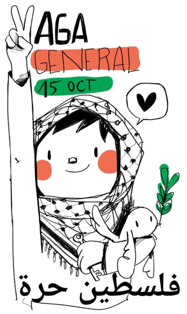 Estan volando el (supuesto) alto el fuego desde el primer minuto. No,no les creo, y por eso hoy paro.
#FreePalestine #PalestinaLibre 
(Ilustración de <a href="/joan_turu/">Joan Turu</a>)