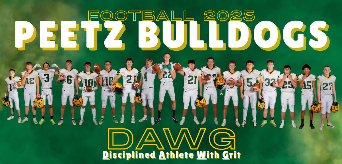 Team of the week! @peetzbulldogs are 7-0 and counting. #epicfootballcamps Sponsored by <a href="/KearneyTire/">Kearney Tire & Auto</a>