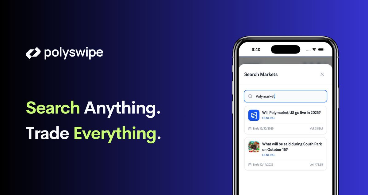 We set out to make prediction markets simple.
Turns out, we might’ve made them dangerously easy.

Search anything — elections, crypto, sports, memes — and watch the markets appear in seconds.
No terminals. No friction. Just conviction.

Welcome to effortless trading. Built by