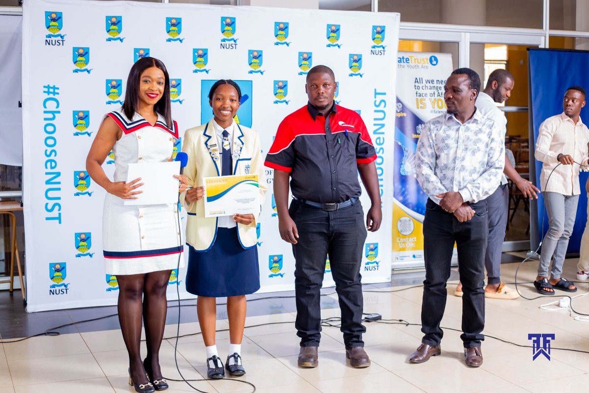 nustzim's tweet photo. NUST hosted the “Green Cities: Building a Sustainable Future” event under Elevate Trust’s Grassroot Innovation Launch Pad. Congrats to top 3 schools:
St Bernards High
Townsend High
Sizane High
Byo’s young innovators are leading the way in sustainability!
#ChooseNUST #ElevateTrust https://t.co/0aeUSBattv