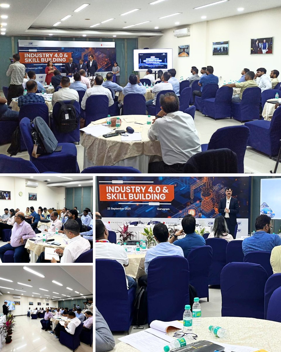 CII, in collaboration with <a href="/Pasona_NA/">Pasona N A, Inc. 米国パソナ</a>, successfully conducted a one-day training on Industry 4.0 and Skill Building at CII Gurugram.

A total of 27 participants gained valuable, hands-on insights into smart manufacturing. 

#CII #CIISkills #Innovation #Manufacturing #Workshop