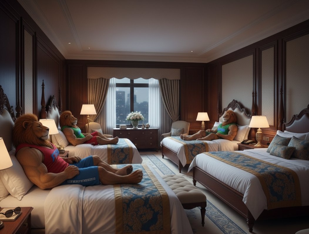 Hotel mode. Gains tomorrow. GN Lions #FTF100🦁💤