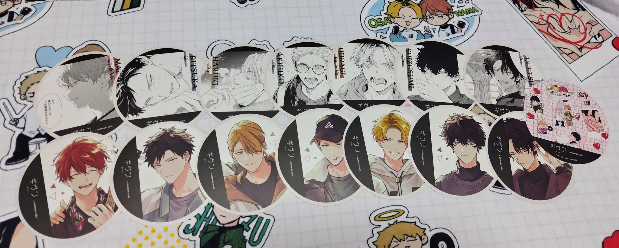 ギヴン展 ENCORE 入場特典 色紙 立夏 真冬 秋彦 春樹 セット