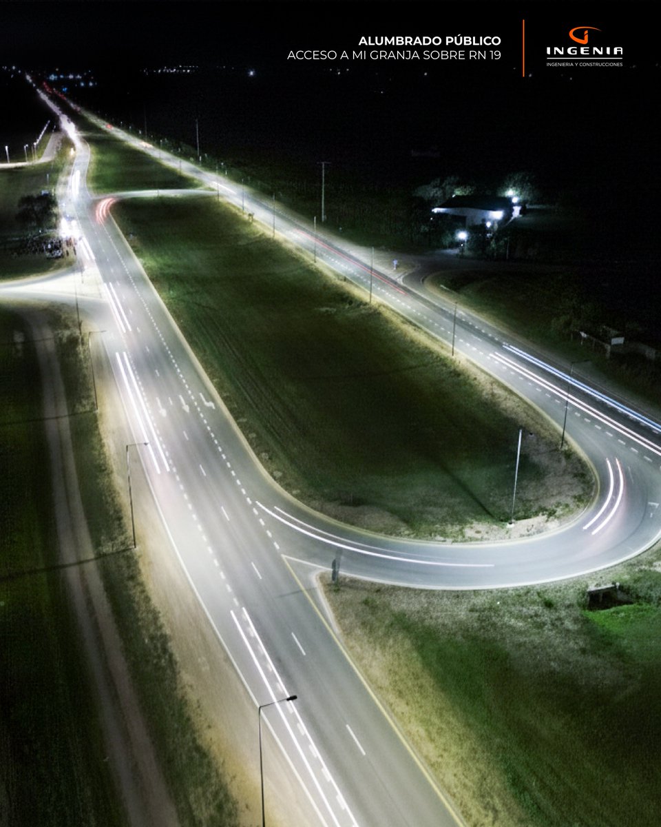 ingenia_sa's tweet photo. OBRA INAUGURADA 

Alumbrado Público en acceso a la localidad de Mi Granja sobre la RN 19.

👷🏻‍El trabajo consistió en la provisión y montaje de 38 luminarias con tecnología LED 💡 instalación de 38 columnas de iluminación; tendido de 2.500 metros de conductor subterráneo. https://t.co/hMOObkZIrQ