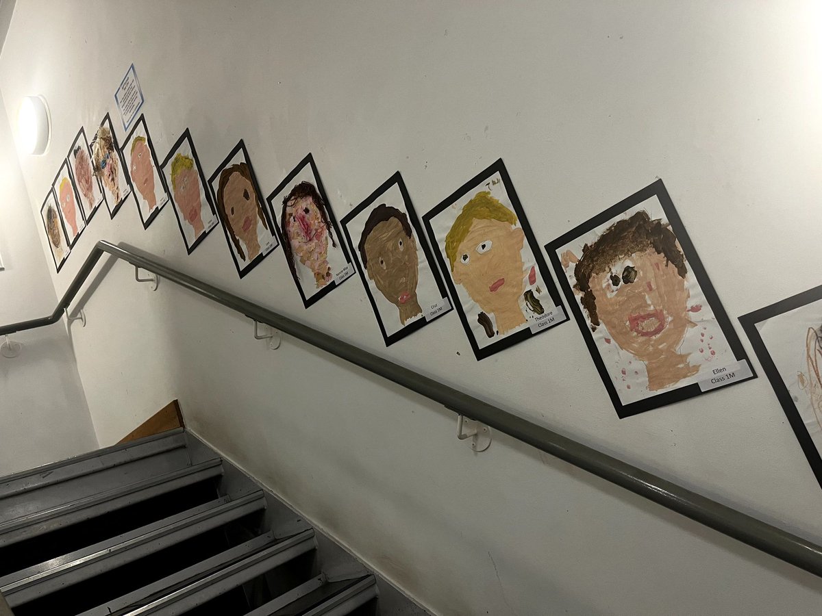 Celebrating creativity! 🎨 Swalecliffe Community Primary School's annual pupil self-portrait exhibition is now on display throughout our stairwells. Don't miss this heartwarming showcase during half term - see on the first and second floors! #CommunityArt #Schoolexhibtion