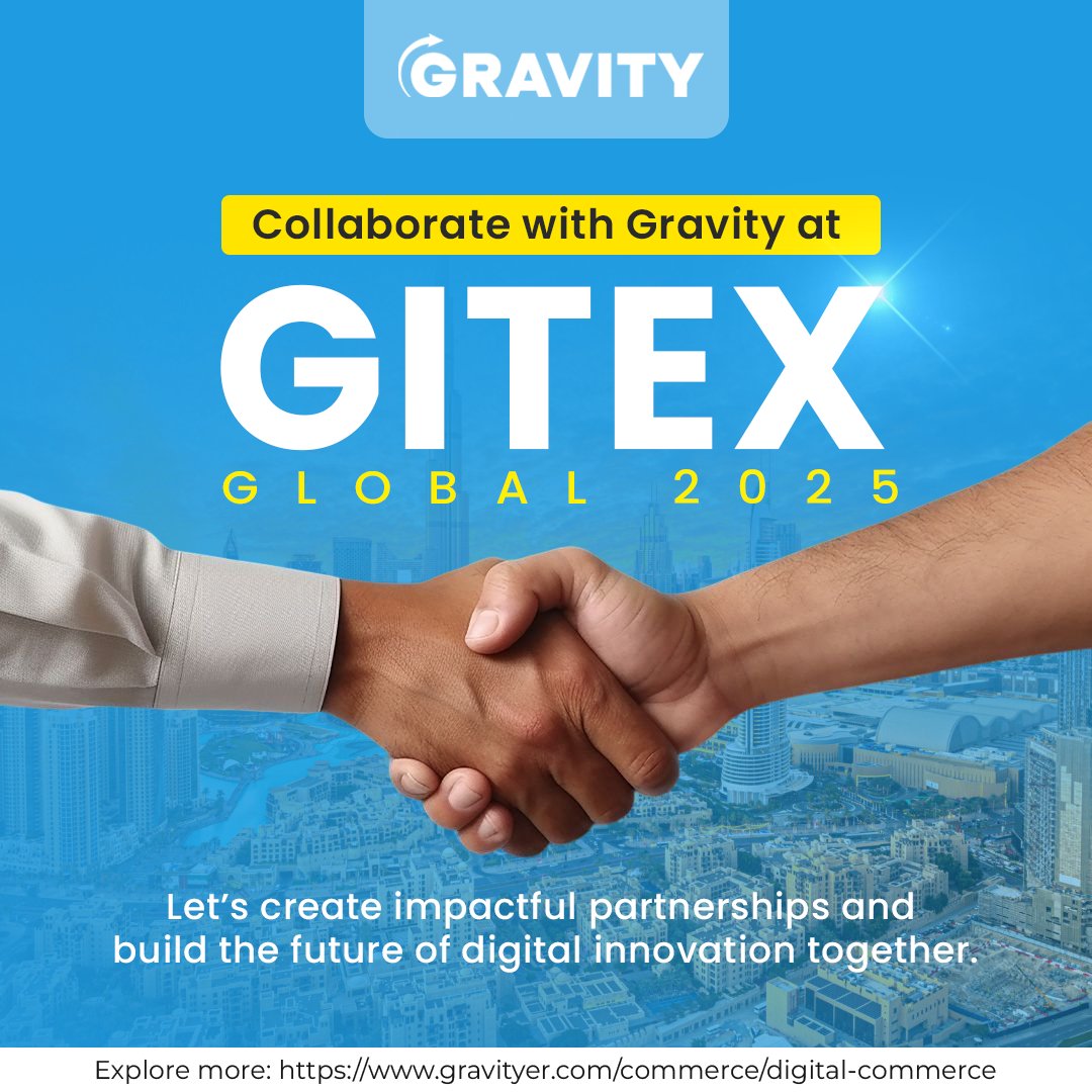 Techgravityer's tweet image. Gravity Engineering Services is present at GITEX Global 2025!
We invite companies to meet us, collaborate, and explore future partnerships.
Our team members Mounica M and Sangeeta Bhagat are present at the event reach out to them for more details.
#teamgravity