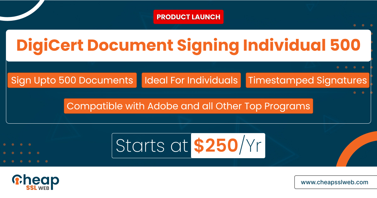 cheapsslweb's tweet image. Looking for a Simple Way to Sign Documents with Trust? Verify your Digital Signature on Documents by Creating Legally Binding E-signatures Trusted by Adobe and Microsoft.

Buy Now:- cheapsslweb.com/document-signi…

#DigiCert #DocumentSigning #DigitalSignature #individualcertificate