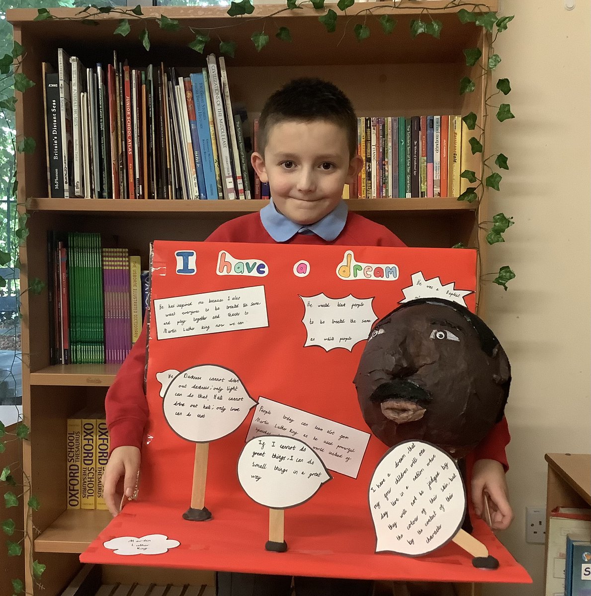 Another member of Oak class has entered the competition,  organised by Wigan Council, celebrating Black History Month. What an amazing effort this is! Well done 👏 <a href="/Haigh_St_Davids/">St. David's Haigh</a> <a href="/LT_Trust/">Learning Together Trust</a> <a href="/WiganCouncil/">Wigan Council</a>