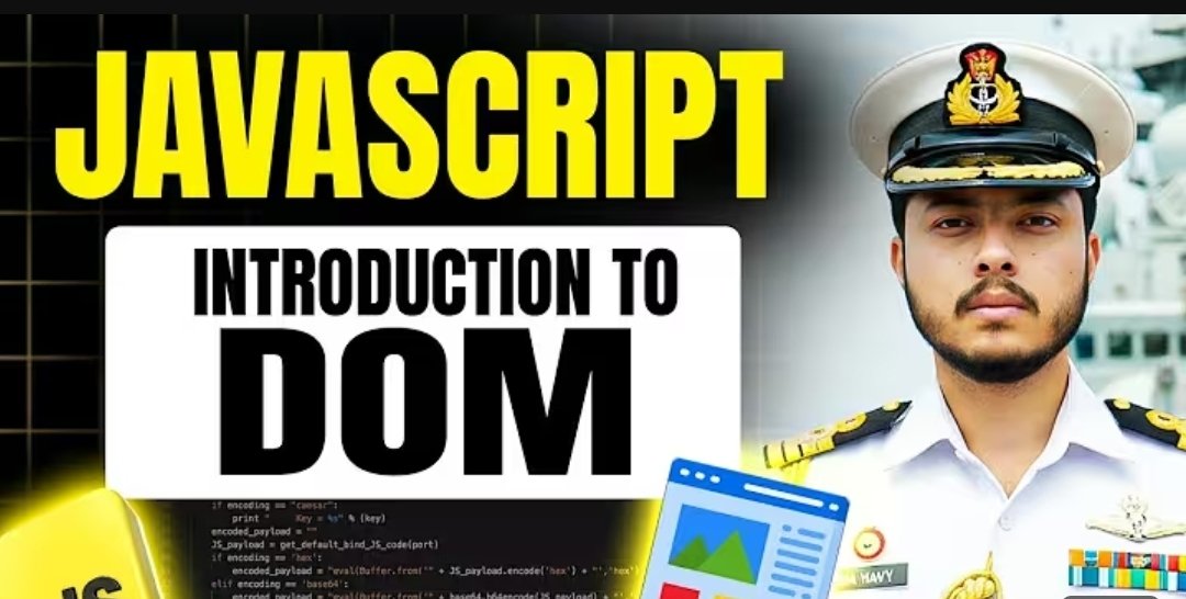tanyatiwari07's tweet image. 💻 Day 27 — DOM (Document Object Model) in JavaScript
✨ Accessed & modified elements dynamically
⚙️ Used methods like getElementById, querySelector, and innerHTML
DOM makes webpages come alive! 🚀
Thank you @rohit_negi9 bhaiya and @CoderArmy ...