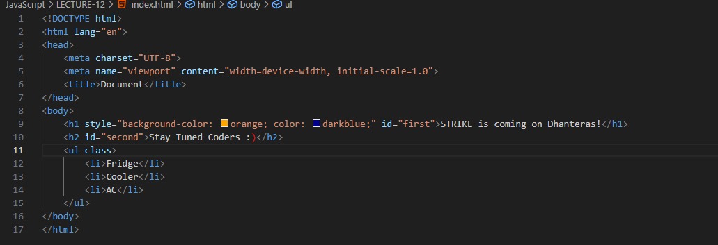 tanyatiwari07's tweet image. 💻 Day 27 — DOM (Document Object Model) in JavaScript
✨ Accessed & modified elements dynamically
⚙️ Used methods like getElementById, querySelector, and innerHTML
DOM makes webpages come alive! 🚀
Thank you @rohit_negi9 bhaiya and @CoderArmy ...