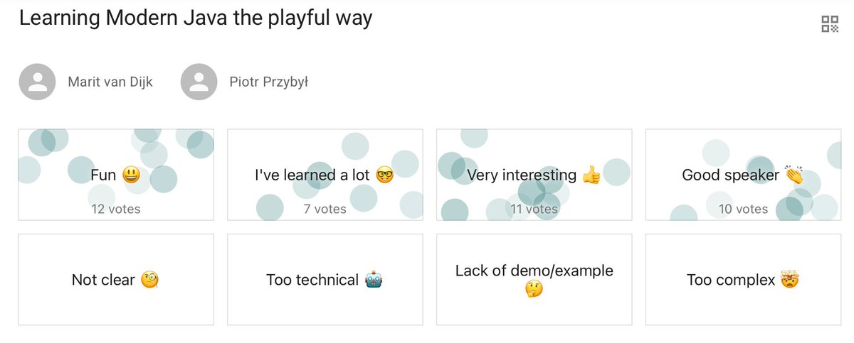 piotrprz's tweet image. Edutainment is possible.
Even for backend technology, like #Java.
Proven by @MaritvanDijk77 and yours sincerely ;-)