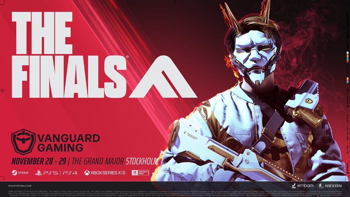 VNGRDggs's tweet image. The Finals are powered by DISSUN. 
Vanguard is powered by DISSUN. 
You either have the power, or you don’t. 

Rep the White and Gold
Bundle drops tomorrow

@ReachTheFINALs
#VGGWIN | #PoweringEliminations