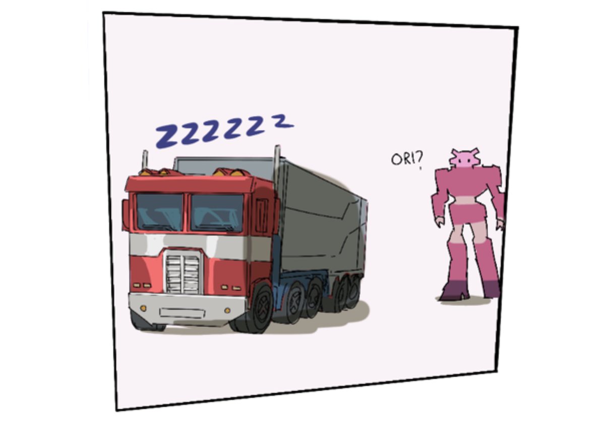 A cute lil short comic I had after seeing a truck lean on another truck 
-
More down below ⬇️