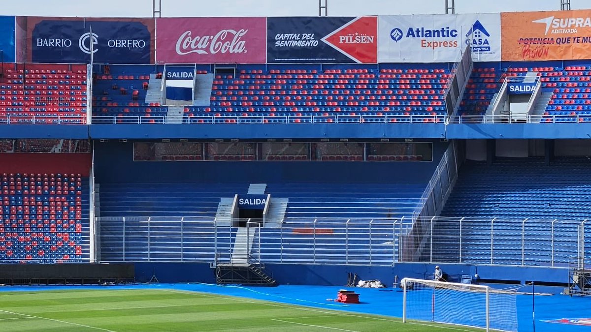 La Platea Pettengill, sector destinado para los hinchas de Olimpia para el domingo.

<a href="/ABCDeportes/">ABC Deportes</a> 
<a href="/ABCCardinal/">ABC Cardinal 730 AM</a>