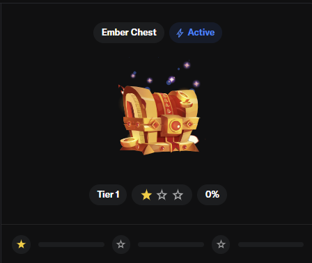 Ending this opensea season with the Ember chest.   I’m happy with where I am.   

Let’s hope I hit something good 🤞 

Good luck to everyone else hope you all cook with your chests