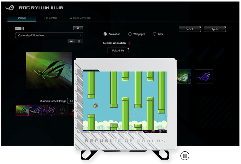 ShirouRen21's tweet photo. when I am bottomfragging with the bois, but I remember dino also had his time with flappy bird @asusrogph  @MetalSingkamas  #TrickOutYourBuild #ASUS #X870 #Z890 #B860 #B850 https://t.co/2CrCt4Z2SH