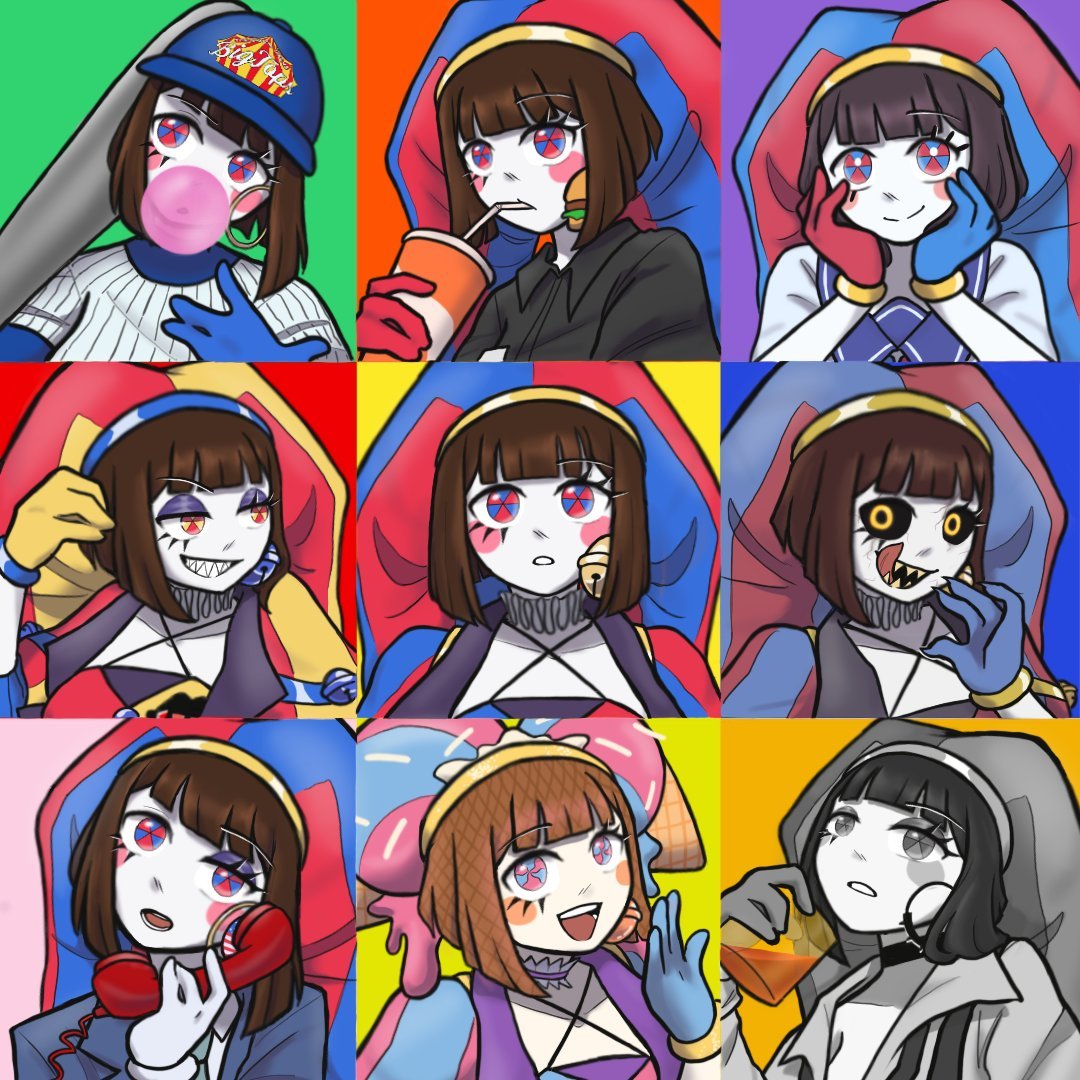 Sun21747225's tweet photo. Happy a bit late 2nd anniversary to this show yall! 💛💛💛

#TADC #Pomni https://t.co/VxNOudarC8